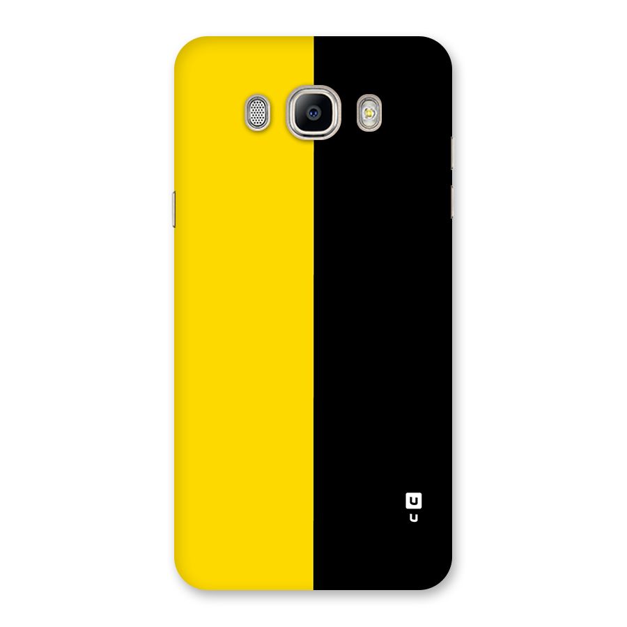 Yellow Black Super Minimalistic Back Case for Galaxy On8