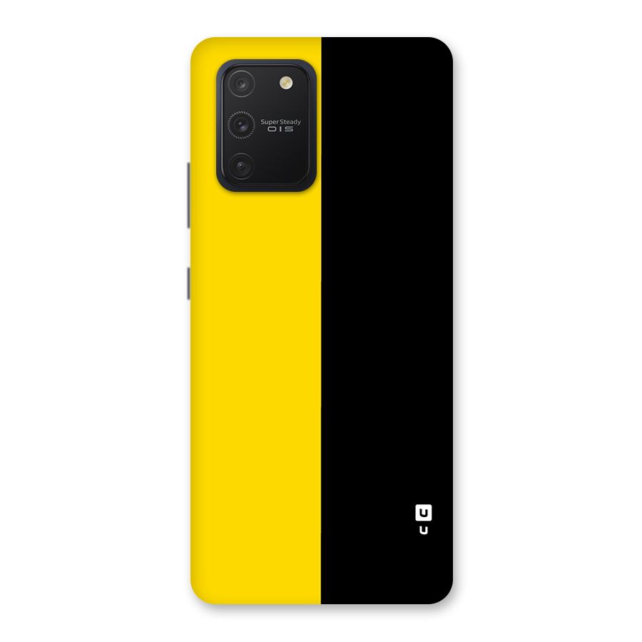 Yellow Black Super Minimalistic Back Case for Galaxy S10 Lite