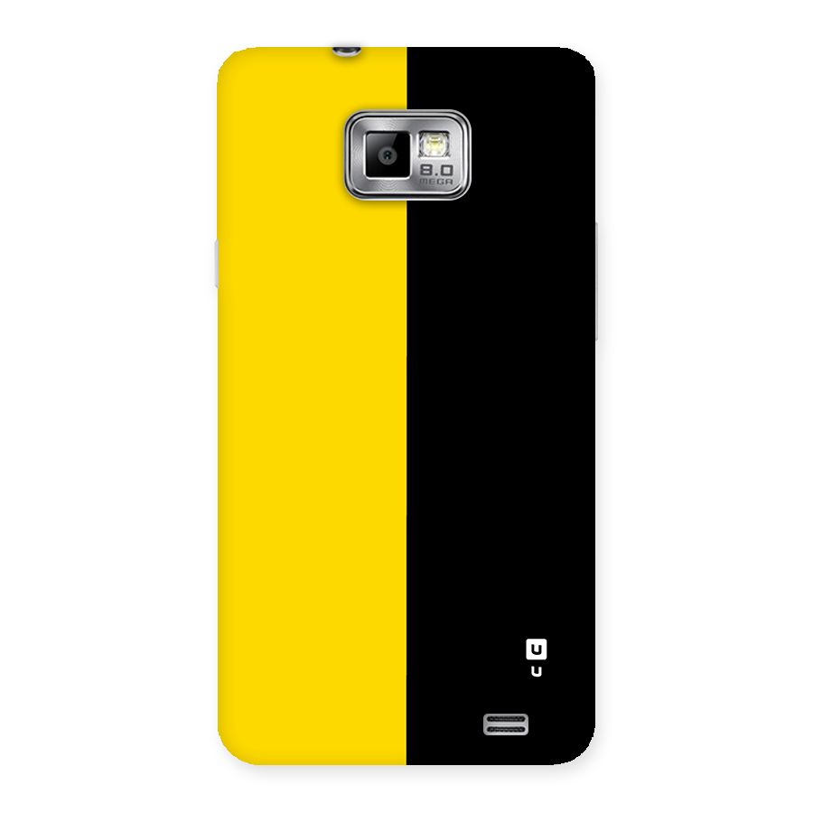 Yellow Black Super Minimalistic Back Case for Galaxy S2