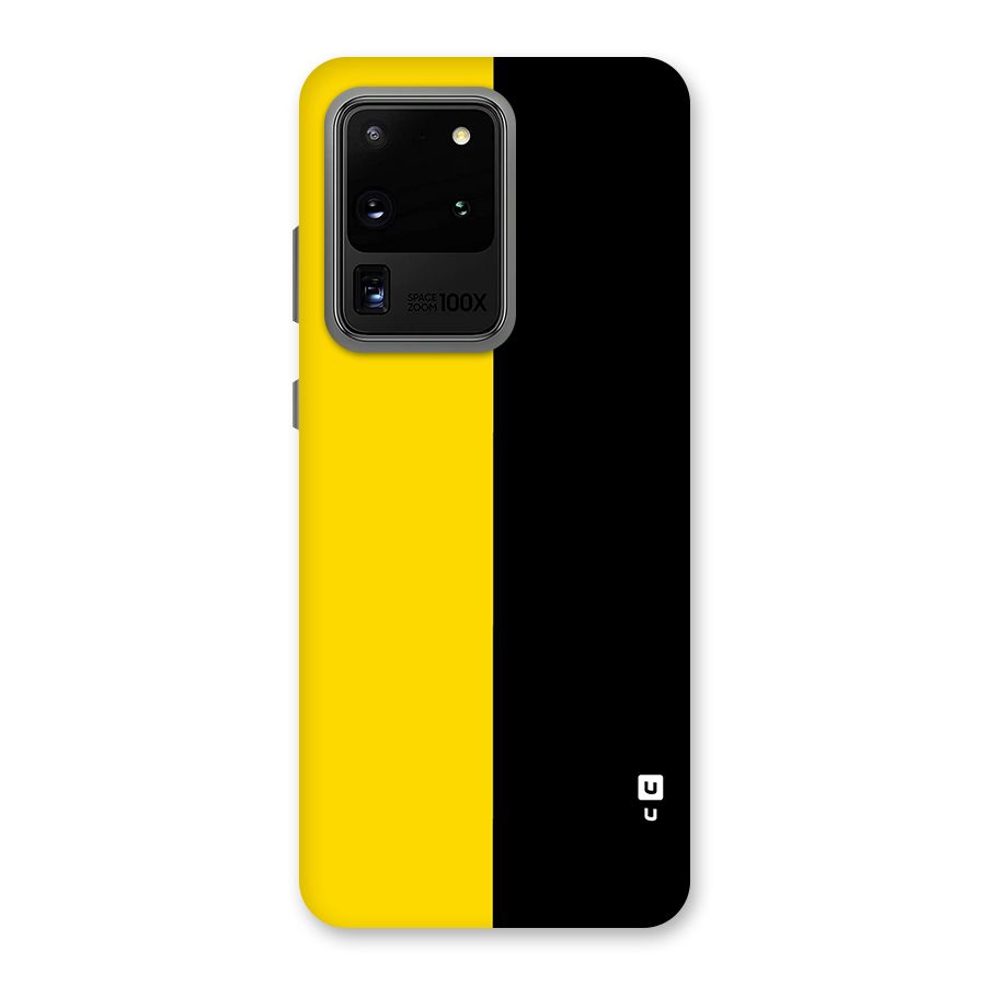 Yellow Black Super Minimalistic Back Case for Galaxy S20 Ultra