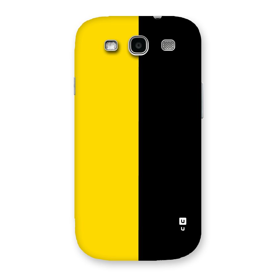 Yellow Black Super Minimalistic Back Case for Galaxy S3