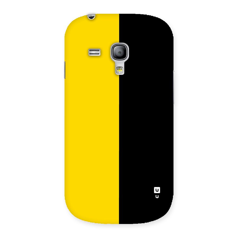 Yellow Black Super Minimalistic Back Case for Galaxy S3 Mini