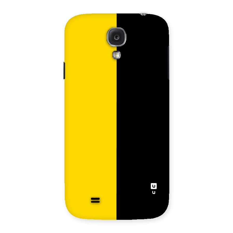 Yellow Black Super Minimalistic Back Case for Galaxy S4