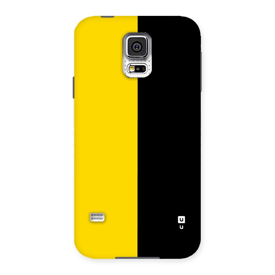 Yellow Black Super Minimalistic Back Case for Galaxy S5