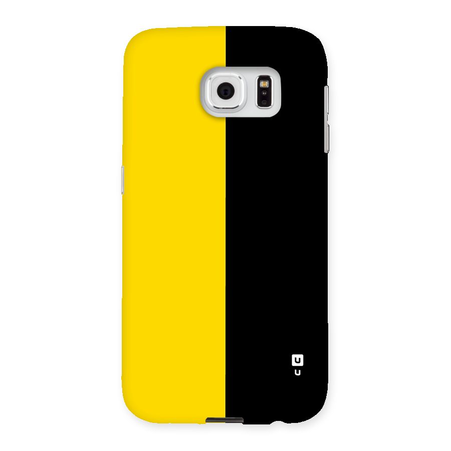 Yellow Black Super Minimalistic Back Case for Galaxy S6