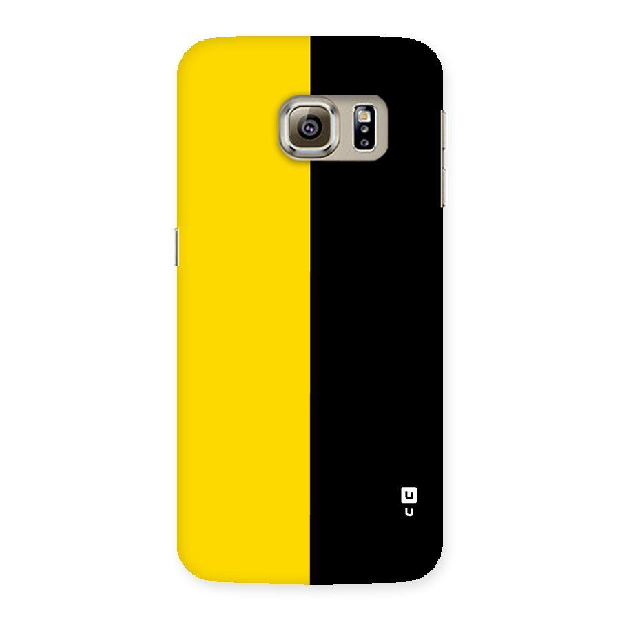 Yellow Black Super Minimalistic Back Case for Galaxy S6 Edge Plus