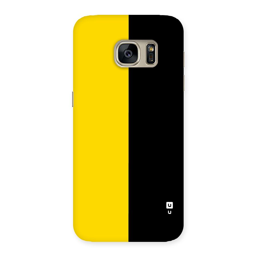 Yellow Black Super Minimalistic Back Case for Galaxy S7