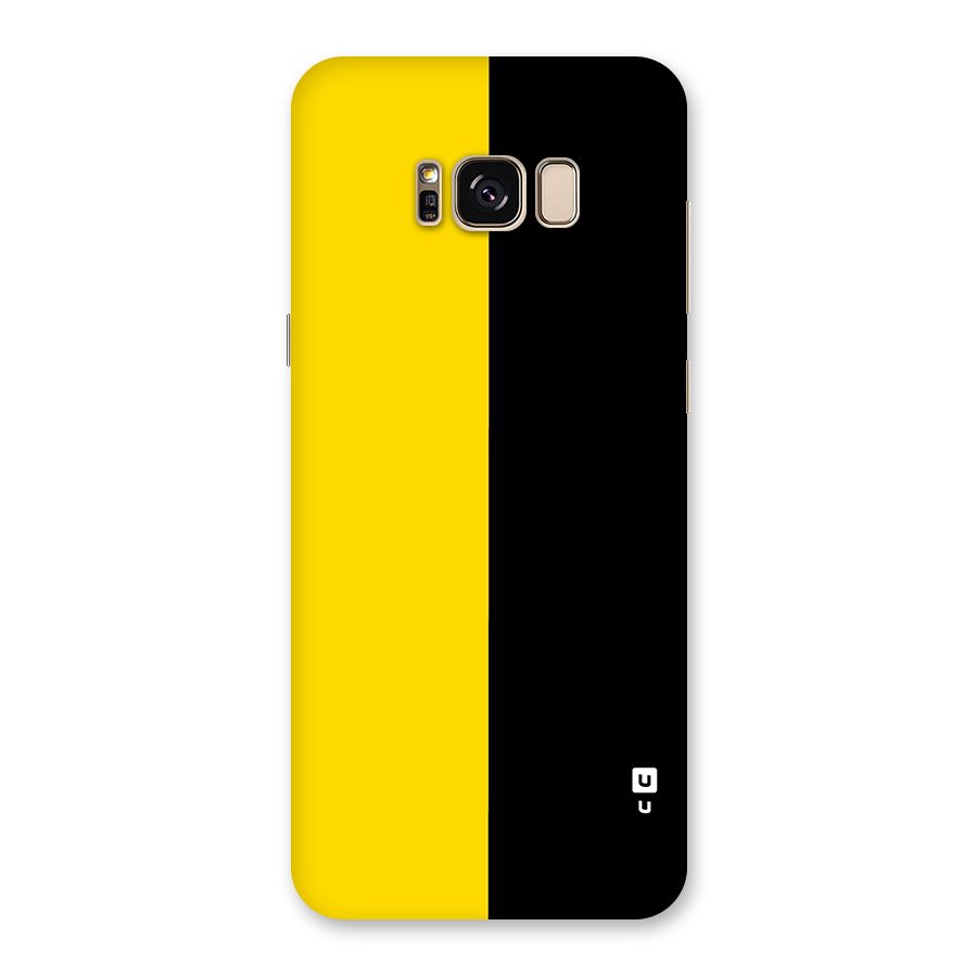 Yellow Black Super Minimalistic Back Case for Galaxy S8 Plus