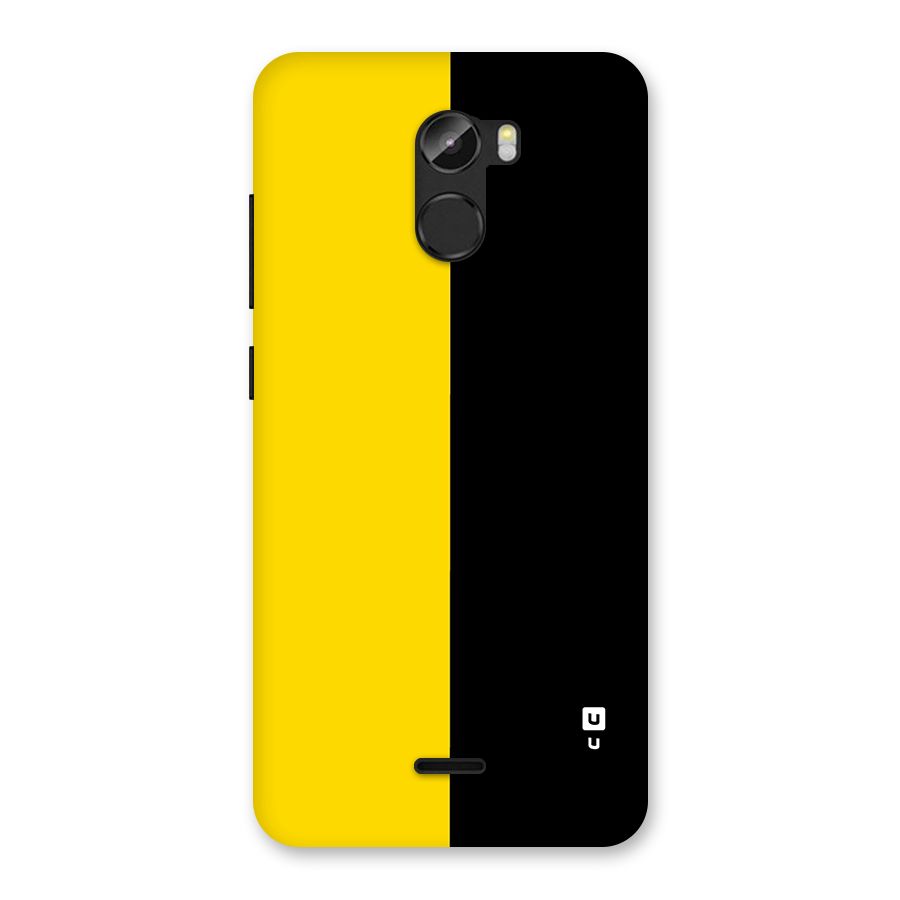 Yellow Black Super Minimalistic Back Case for Gionee X1
