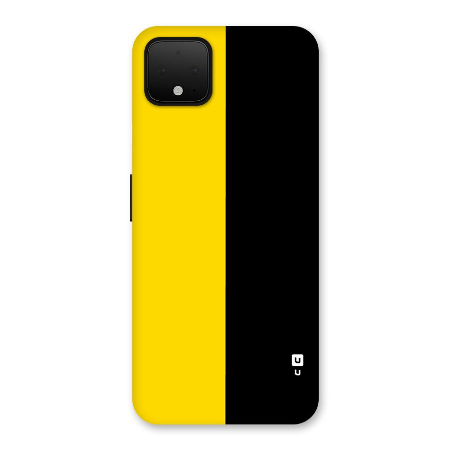 Yellow Black Super Minimalistic Back Case for Google Pixel 4 XL