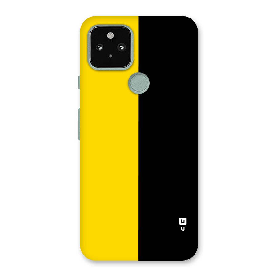 Yellow Black Super Minimalistic Back Case for Google Pixel 5