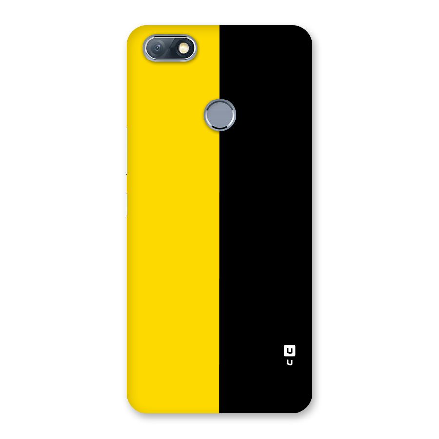 Yellow Black Super Minimalistic Back Case for Infinix Note 5