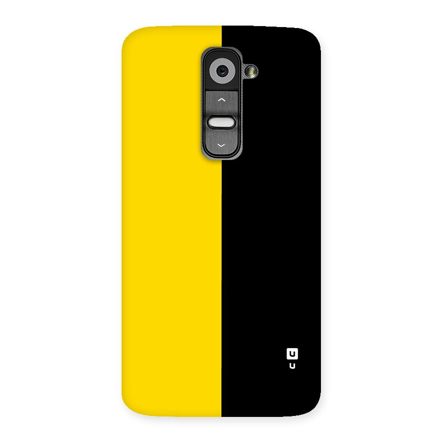 Yellow Black Super Minimalistic Back Case for LG G2