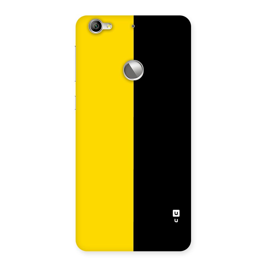 Yellow Black Super Minimalistic Back Case for Le 1S