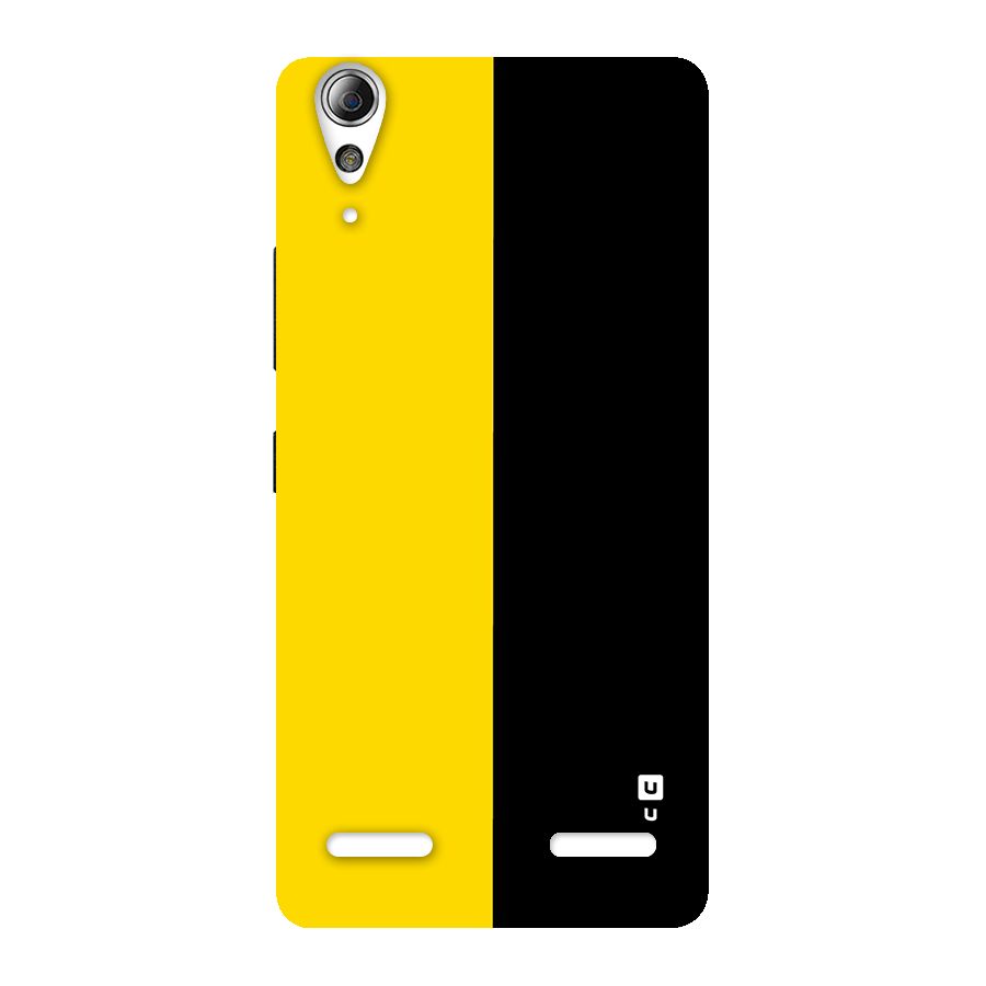 Yellow Black Super Minimalistic Back Case for Lenovo A6000