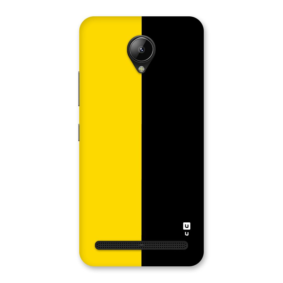 Yellow Black Super Minimalistic Back Case for Lenovo C2