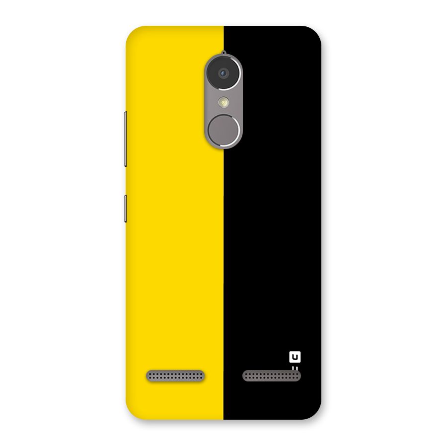 Yellow Black Super Minimalistic Back Case for Lenovo K6 Power