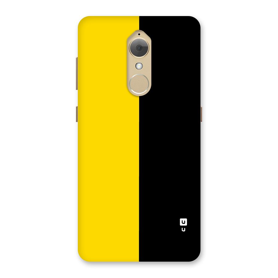 Yellow Black Super Minimalistic Back Case for Lenovo K8