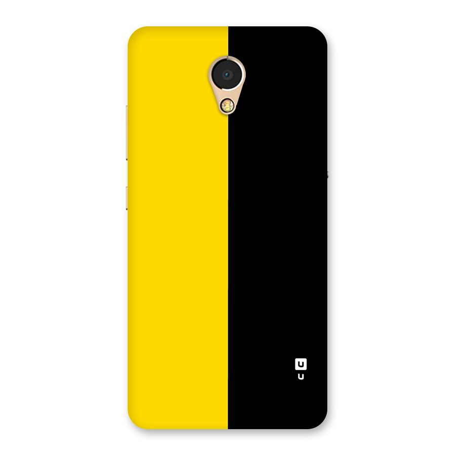 Yellow Black Super Minimalistic Back Case for Lenovo P2