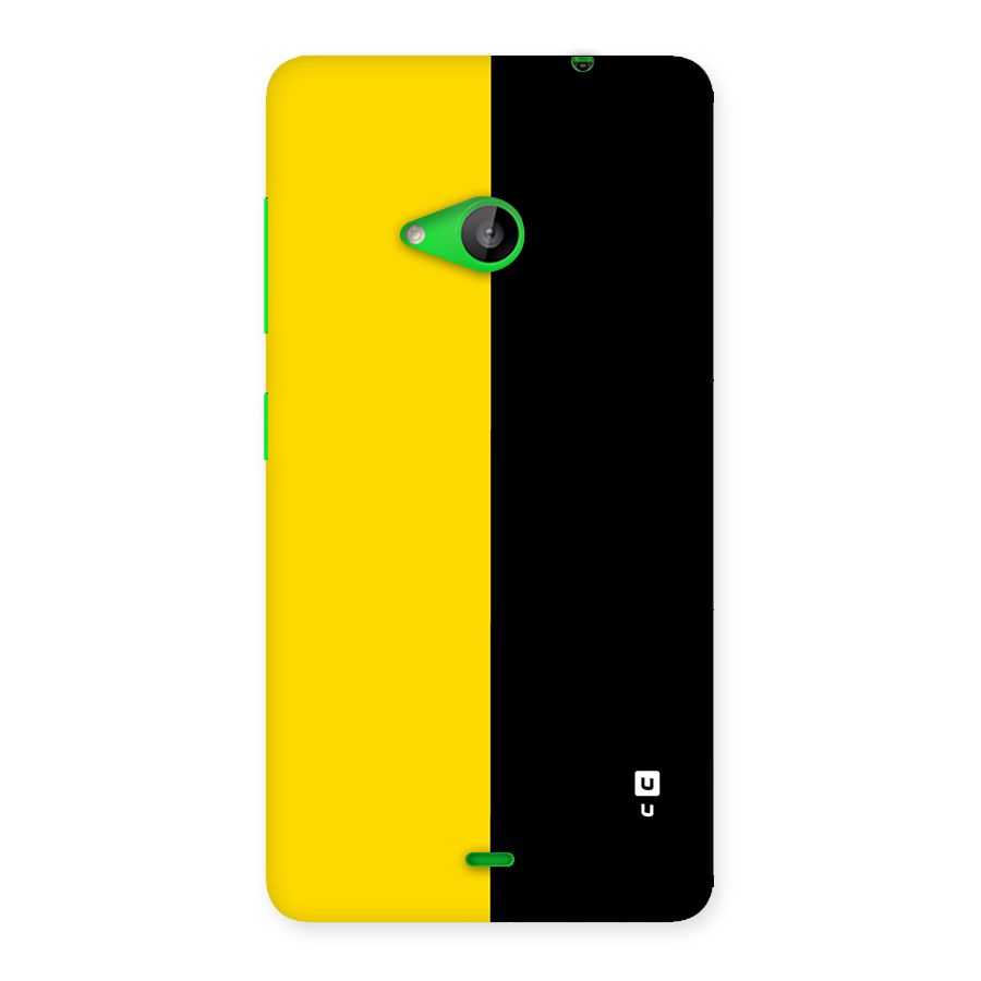 Yellow Black Super Minimalistic Back Case for Lumia 535