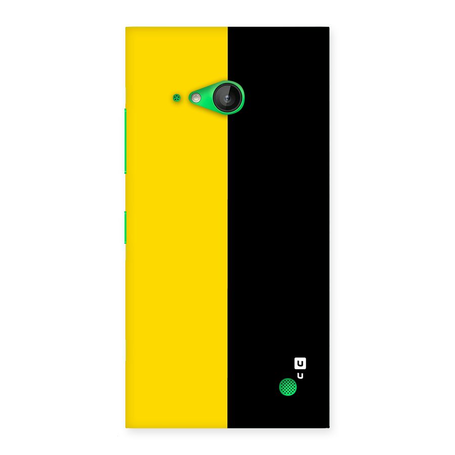Yellow Black Super Minimalistic Back Case for Lumia 730