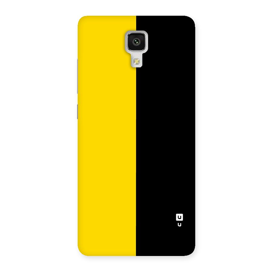 Yellow Black Super Minimalistic Back Case for Mi4