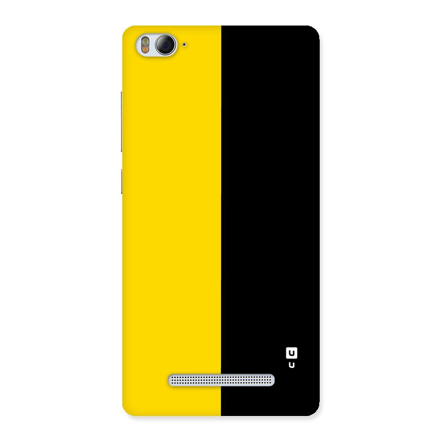 Yellow Black Super Minimalistic Back Case for Mi4i