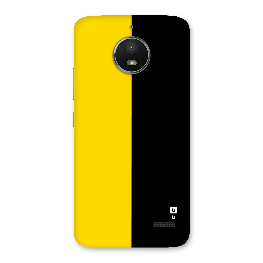 Yellow Black Super Minimalistic Back Case for Moto E4