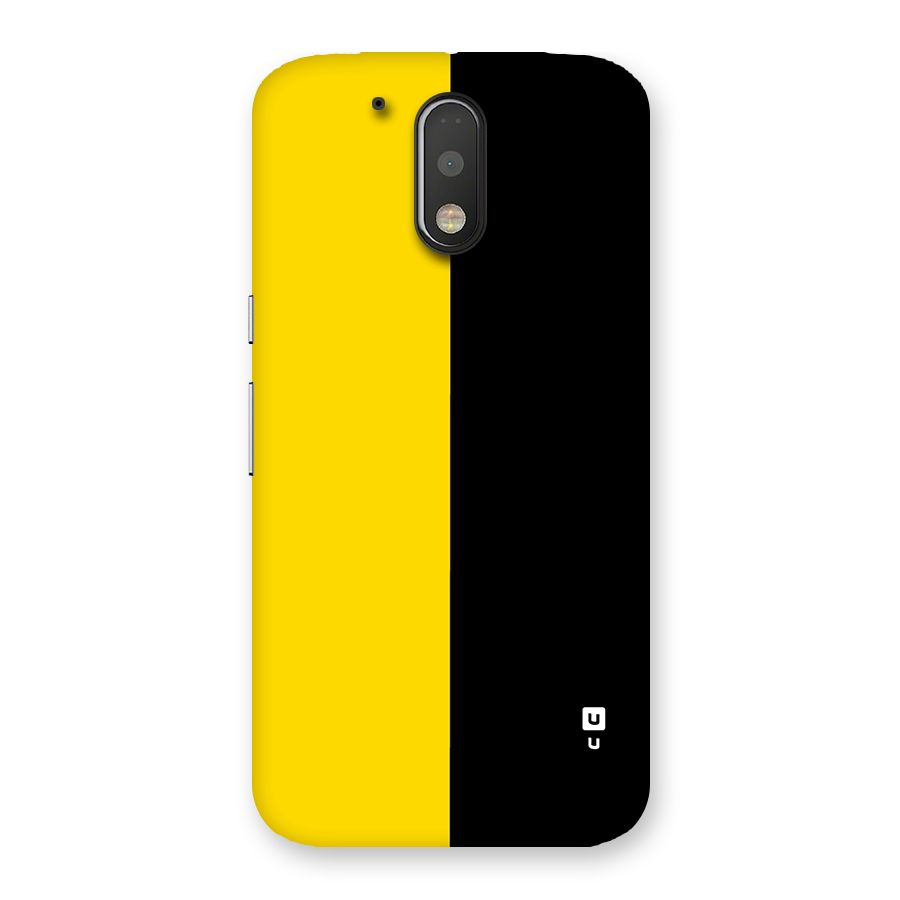 Yellow Black Super Minimalistic Back Case for Moto G4