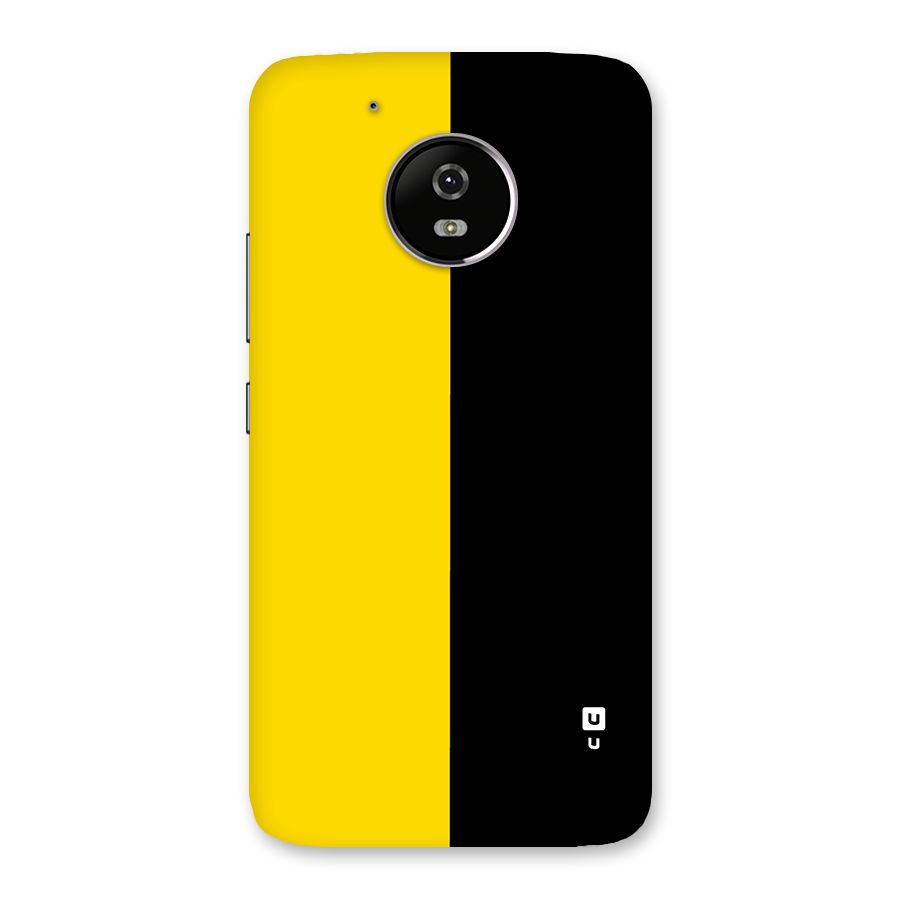 Yellow Black Super Minimalistic Back Case for Moto G5