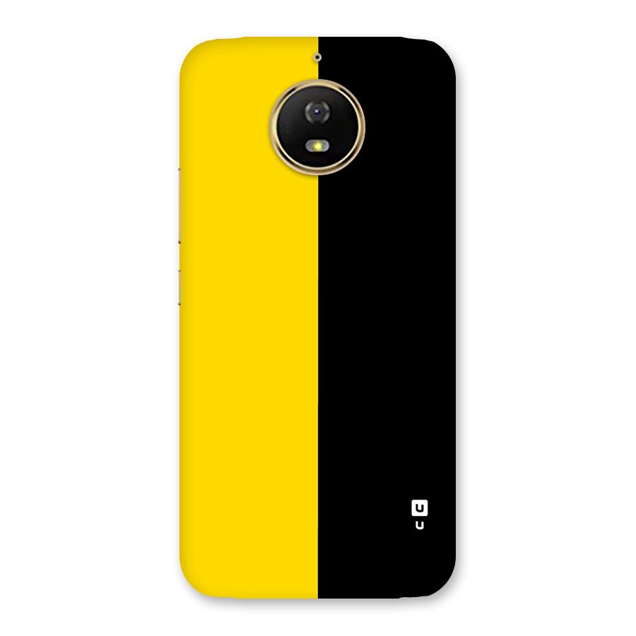 Yellow Black Super Minimalistic Back Case for Moto G5s