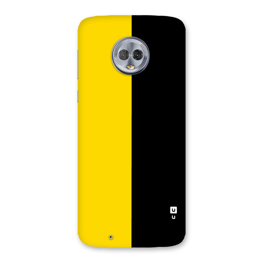 Yellow Black Super Minimalistic Back Case for Moto G6