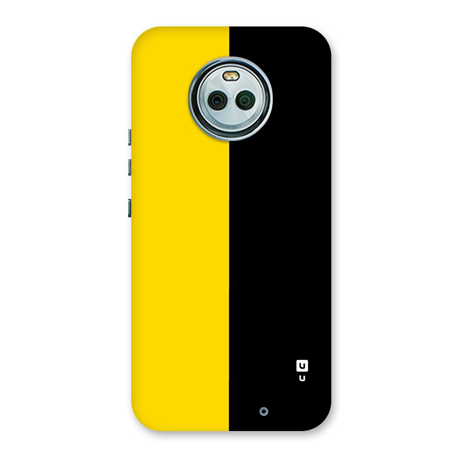 Yellow Black Super Minimalistic Back Case for Moto X4