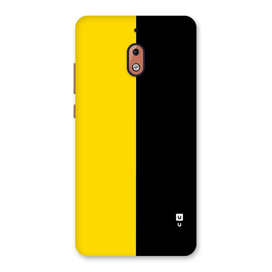 Yellow Black Super Minimalistic Back Case for Nokia 2.1