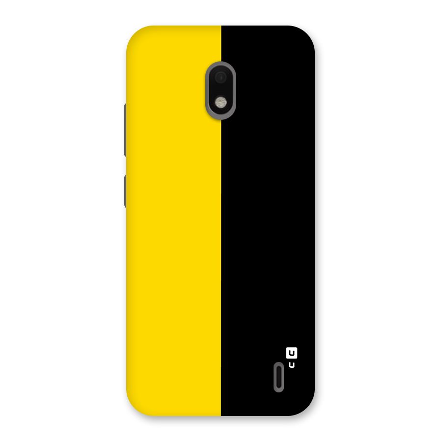 Yellow Black Super Minimalistic Back Case for Nokia 2.2