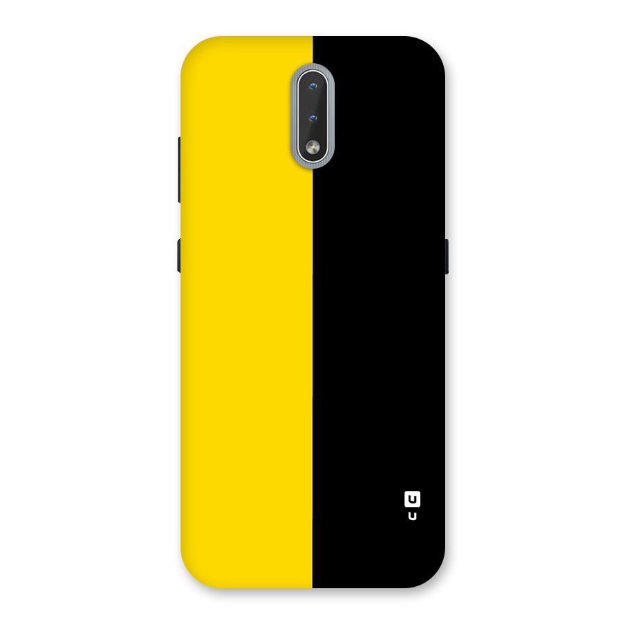 Yellow Black Super Minimalistic Back Case for Nokia 2.3