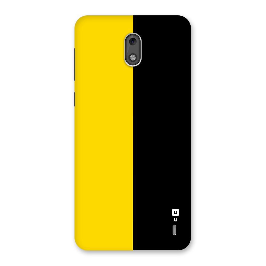 Yellow Black Super Minimalistic Back Case for Nokia 2