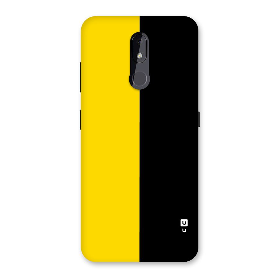 Yellow Black Super Minimalistic Back Case for Nokia 3.2