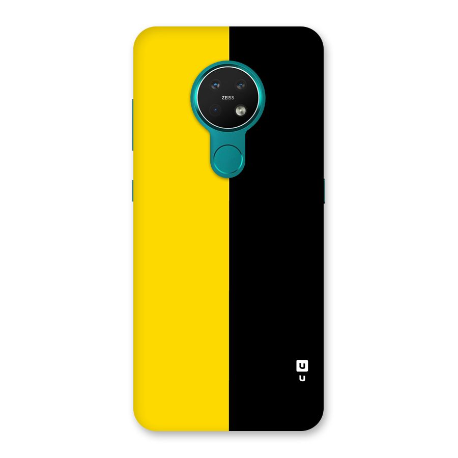 Yellow Black Super Minimalistic Back Case for Nokia 7.2