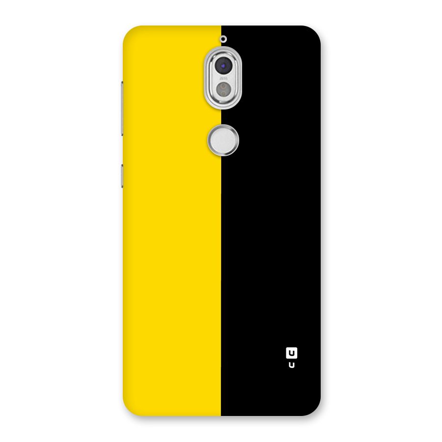 Yellow Black Super Minimalistic Back Case for Nokia 7