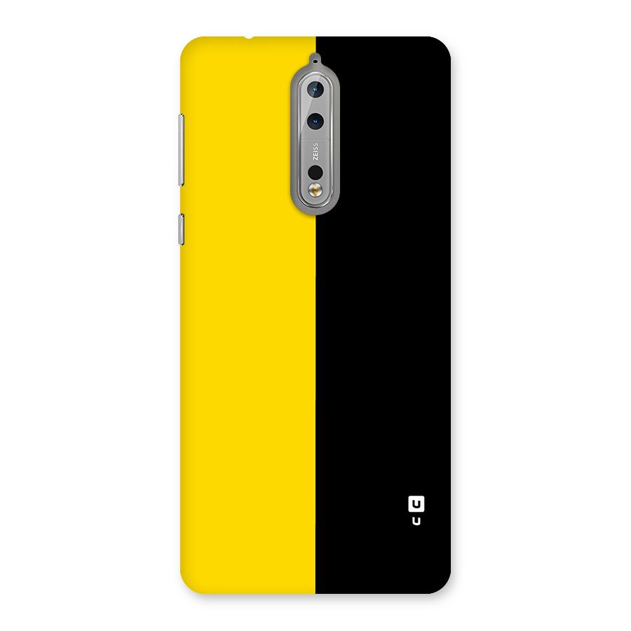 Yellow Black Super Minimalistic Back Case for Nokia 8