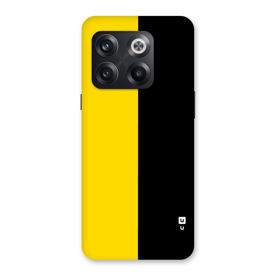 Yellow Black Super Minimalistic Back Case for OnePlus 10T
