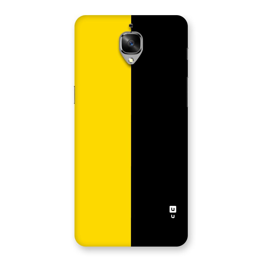 Yellow Black Super Minimalistic Back Case for OnePlus 3