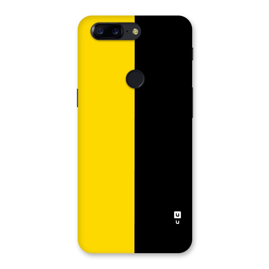 Yellow Black Super Minimalistic Back Case for OnePlus 5T