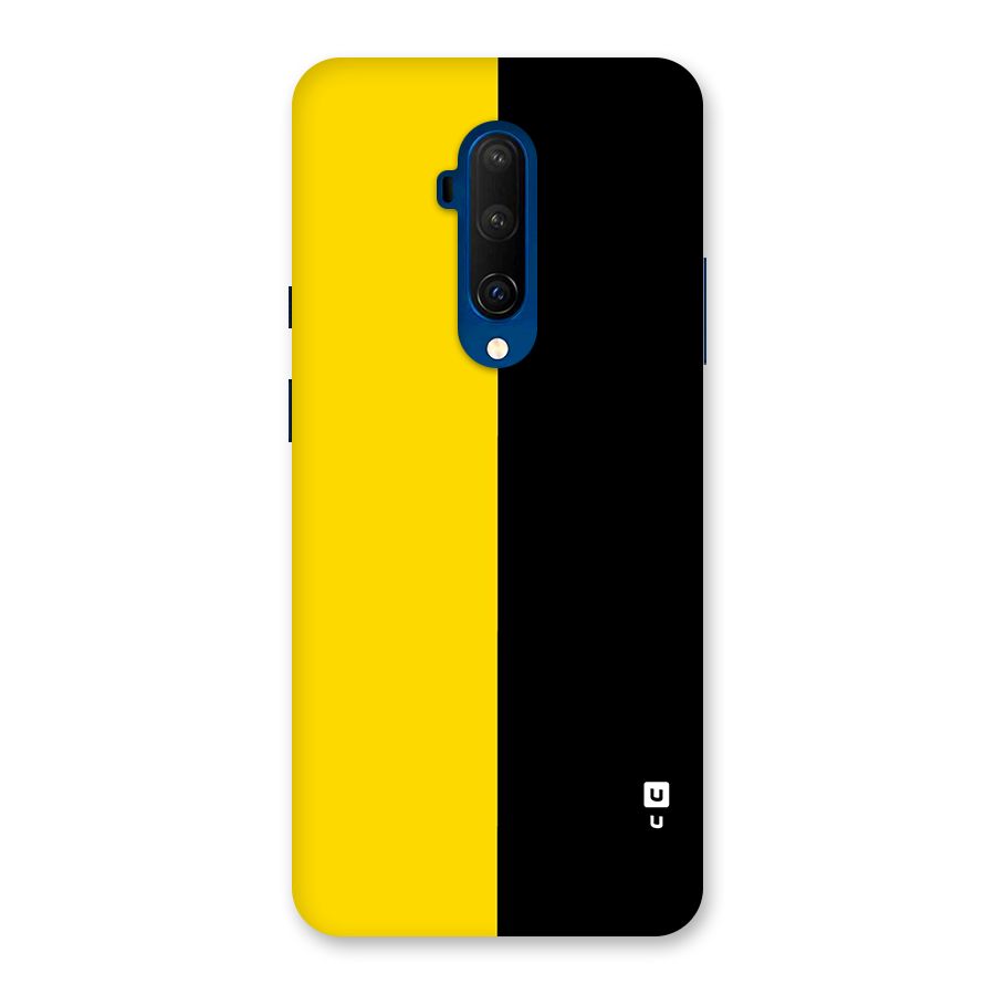 Yellow Black Super Minimalistic Back Case for OnePlus 7T Pro