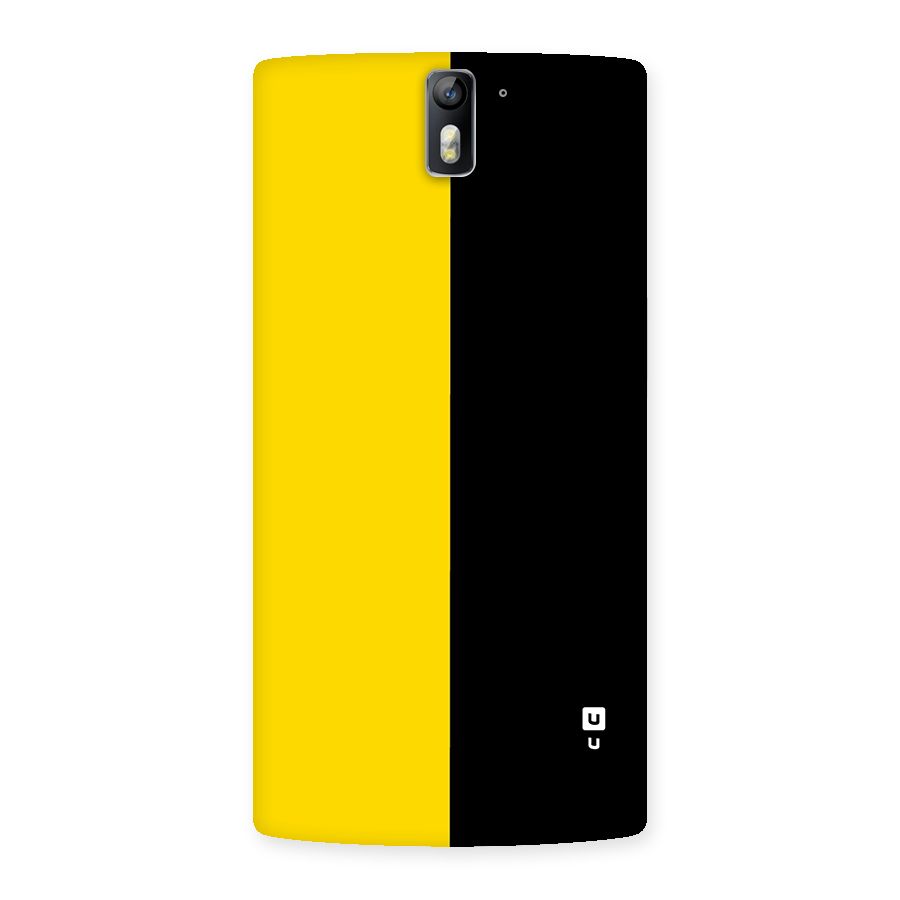 Yellow Black Super Minimalistic Back Case for OnePlus One