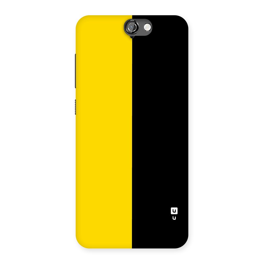 Yellow Black Super Minimalistic Back Case for One A9