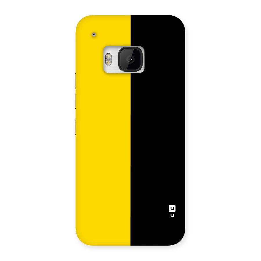 Yellow Black Super Minimalistic Back Case for One M9