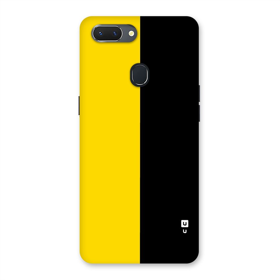 Yellow Black Super Minimalistic Back Case for Realme 2