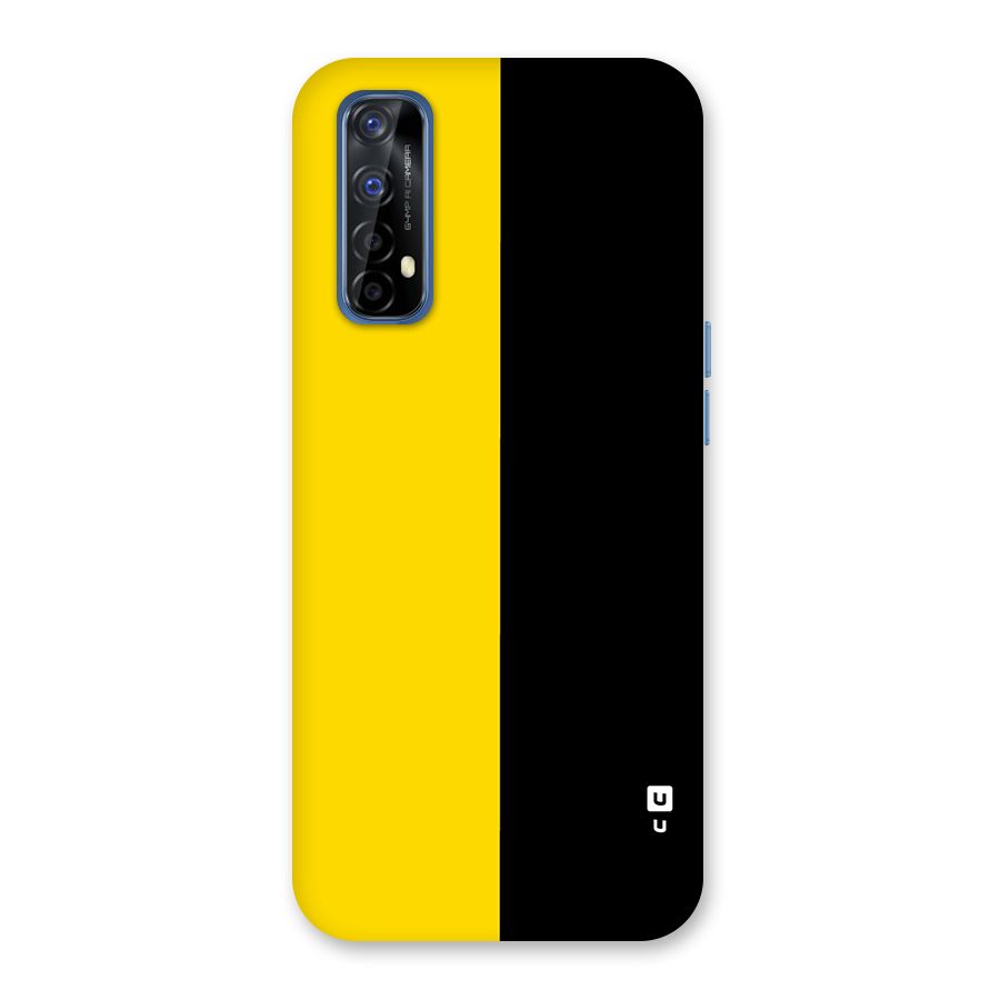 Yellow Black Super Minimalistic Back Case for Realme 7